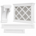 White Shaker Decorative Elements by Super Cabinets