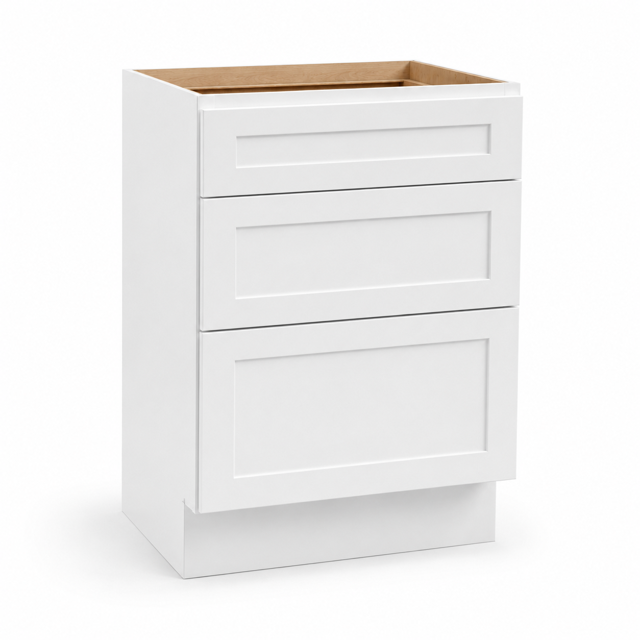 White Shaker Drawer Base Cabinets by Super Cabinets