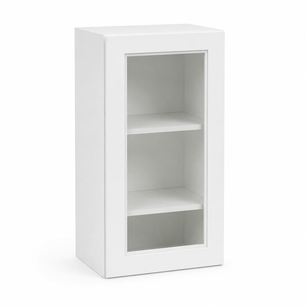 White Shaker Specialty Wall Cabinets by Super Cabinets
